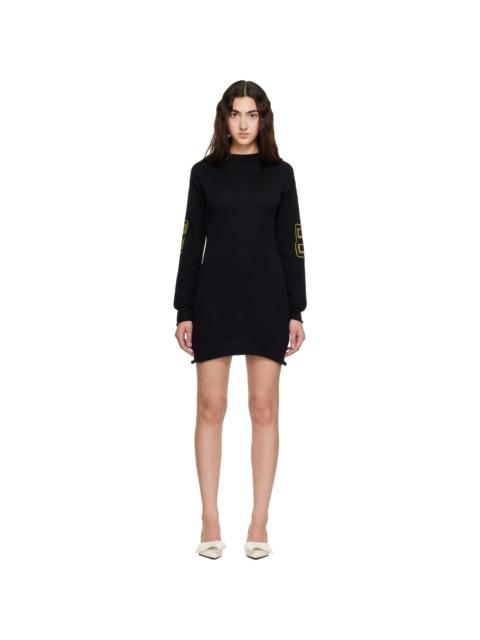 OTTOLINGER Black Jacquard Team Minidress