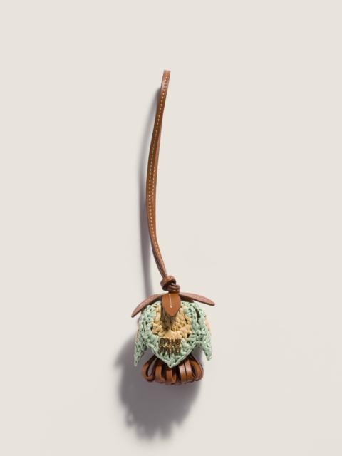 Miu Miu Leather and raffia-effect yarn trick