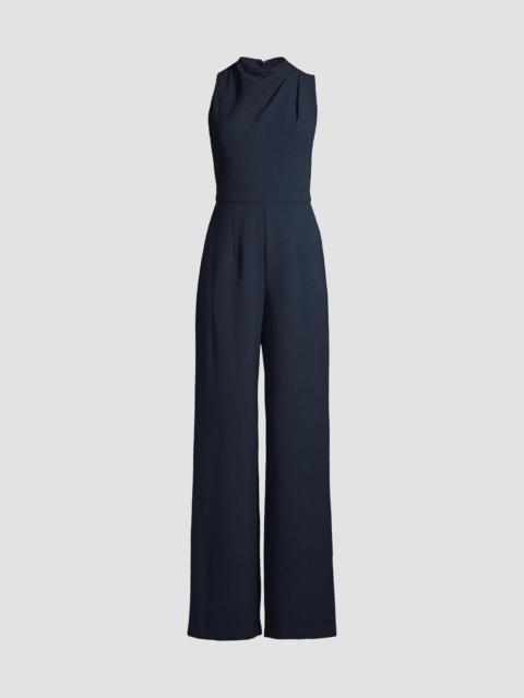 Black Halo Women's Corinne Sleeveless Flared-Leg Jumpsuit - Bluestone