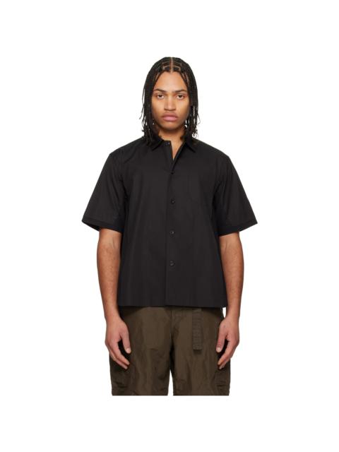 Black Poplin Shirt
