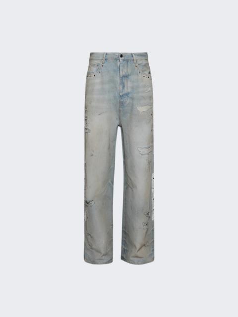 AMIRI Bones Studded Baggy Jean Perfect Antique Indigo