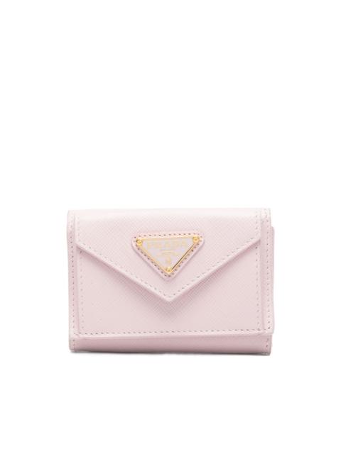 Prada triangle-logo leather wallet
