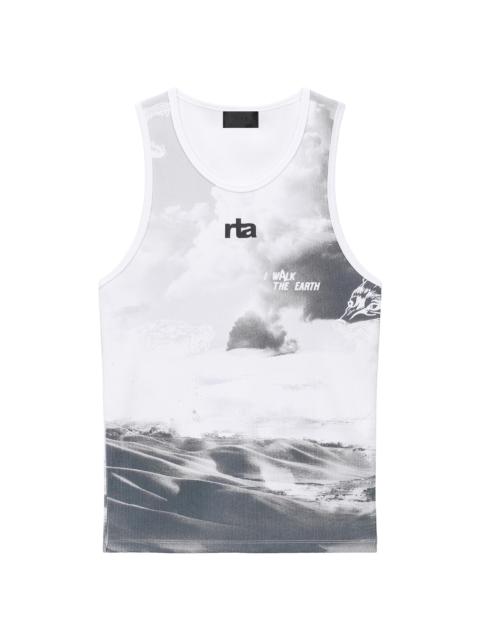 RTA Men's Chaparral Sylvain Ribbed Tank - Grey Chaparral