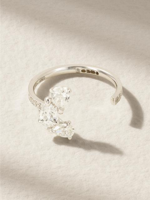 REPOSSI Serti Sur Vide 18-karat White Gold Diamond Ring
