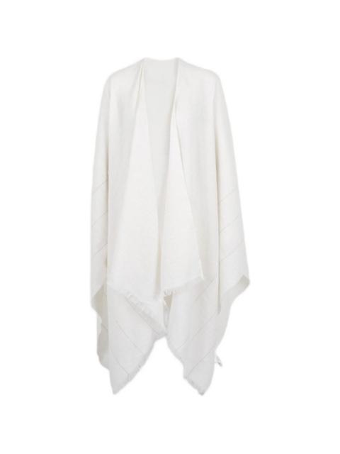 PESERICO frayed striped coat