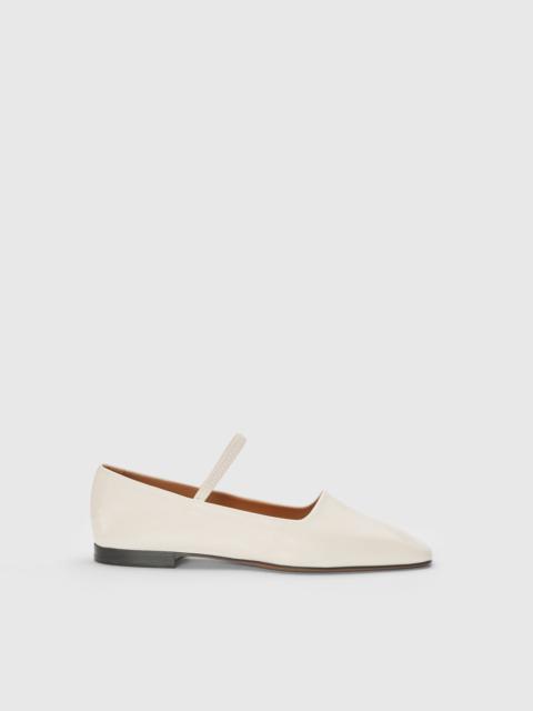 ATP ATELIER Petina Linen Nappa Mary Jane Flats