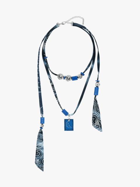 Givenchy MOON NECKLACE IN METAL AND BANDANA