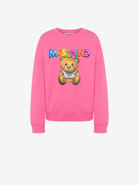 Moschino INFLATABLE TEDDY BEAR ORGANIC COTTON SWEATSHIRT