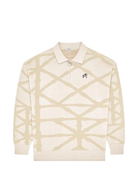 malbon Verdant geometric-pattern polo shirt