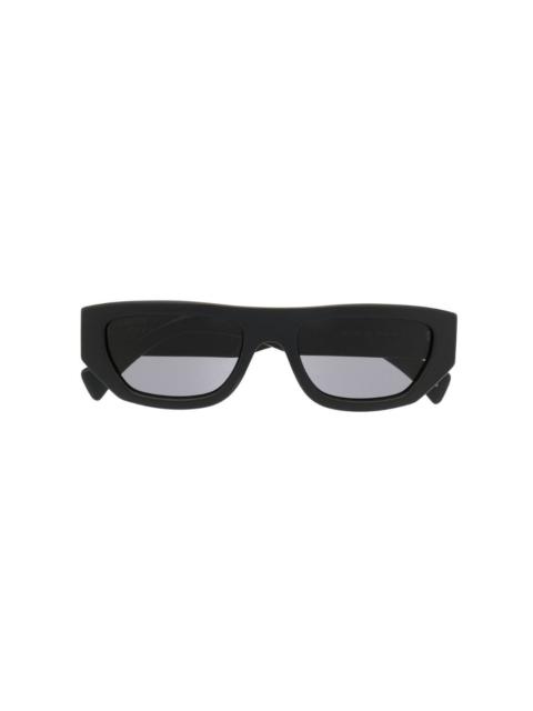 rectangular-frame logo sunglasses