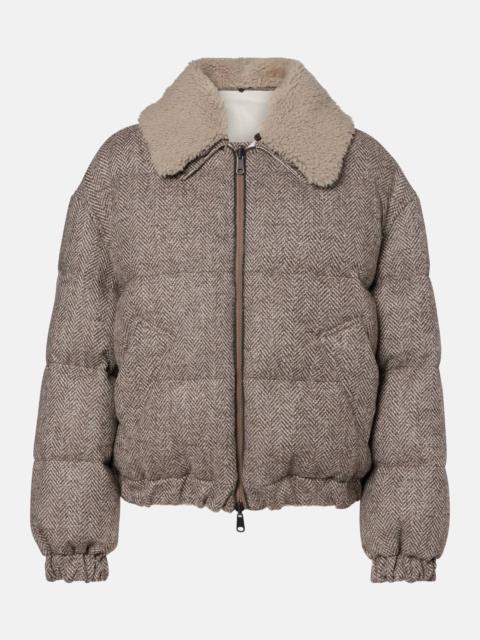 Brunello Cucinelli Wool-blend down jacket