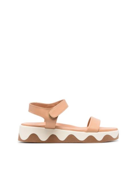 ANCIENT GREEK SANDALS Salamina wave-detail sandals