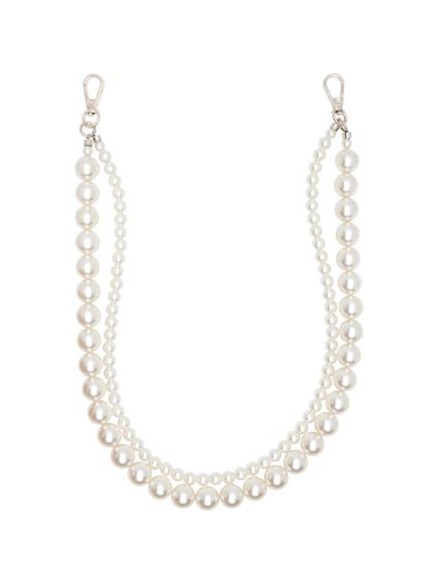 Simone Rocha Off-White Pearl Bag Strap