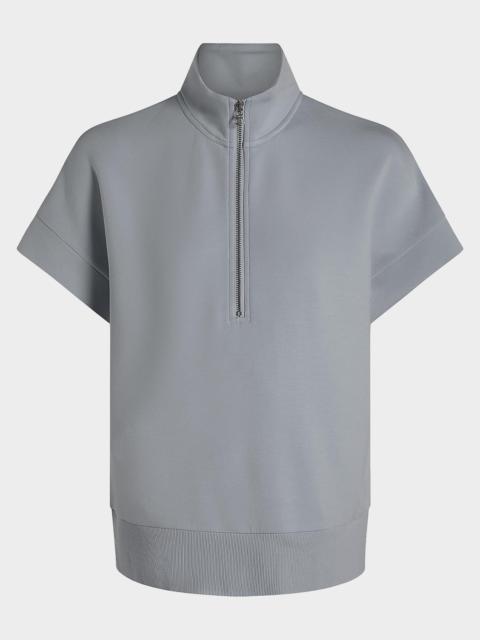 VARLEY Ritchie Short-Sleeve Half-Zip Sweatshirt