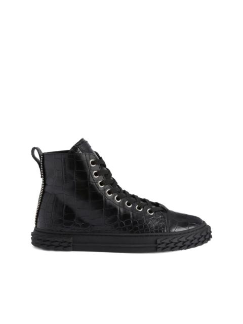 Giuseppe Zanotti Blabber crocodile-effect lace-up sneakers