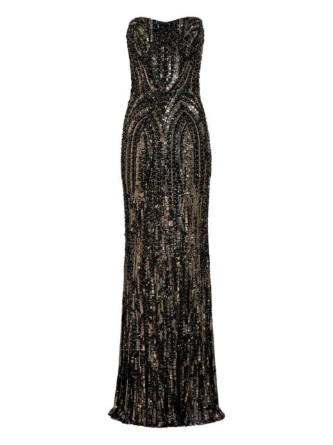 JENNY PACKHAM sequin-embellished strapless euphoria dress