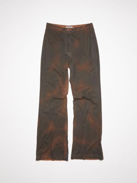 Dyed jersey trousers - Caramel brown