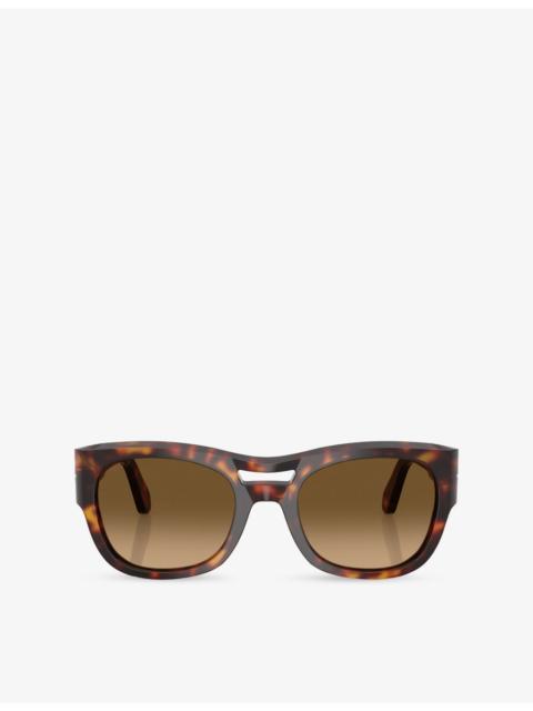 Persol PO0064S Pillow-Frame Acetate Sunglasses