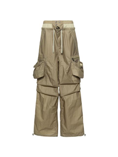 double-waist cargo trousers