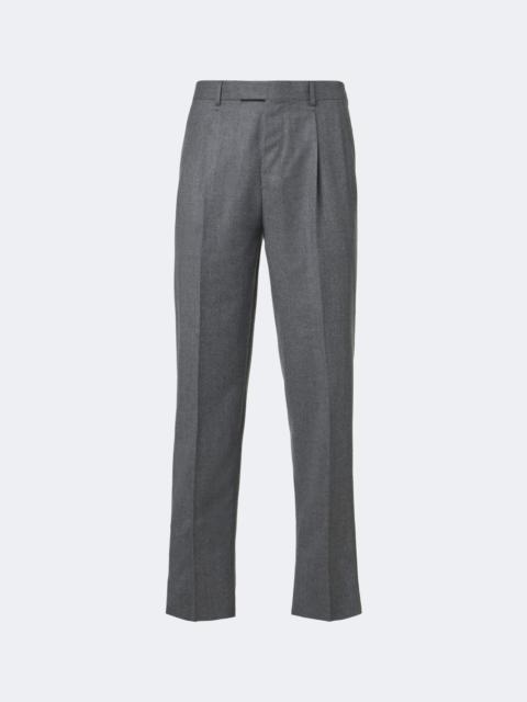 ZEGNA Wool flannel straight pants