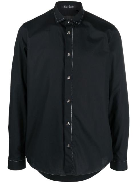 PHILIPP PLEIN contrast stitch shirt