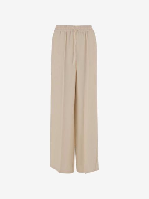 Valentino drawstring wide-leg trousers