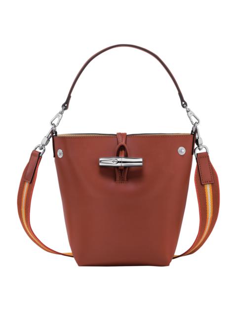 Longchamp Roseau XS Bucket bag Mahogany - Leather