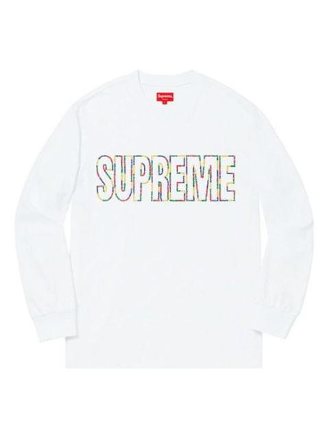 Supreme Supreme SS19 International LS Tee White Logo Tee SUP-SS19-819