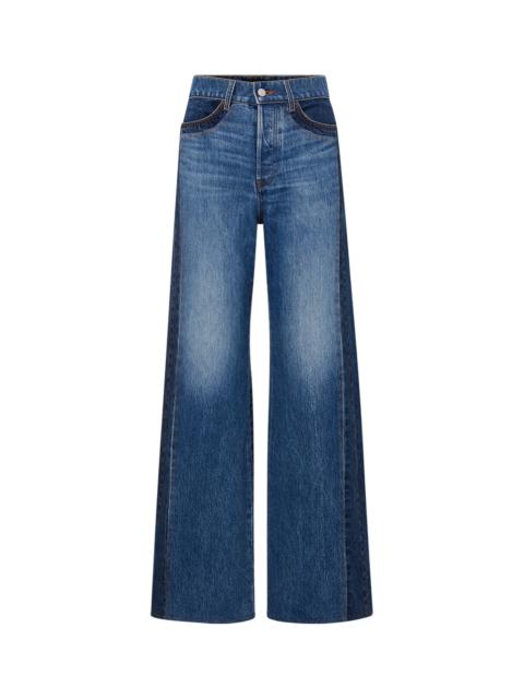 VERONICA BEARD TAYLOR WIDE-LEG JEAN | TWO-TONE