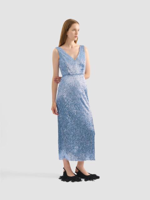 Erdem BUGLE SEQUIN MIDI DRESS