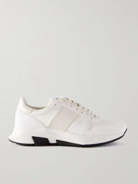 Jagga Leather-Trimmed Nylon and Suede Sneakers