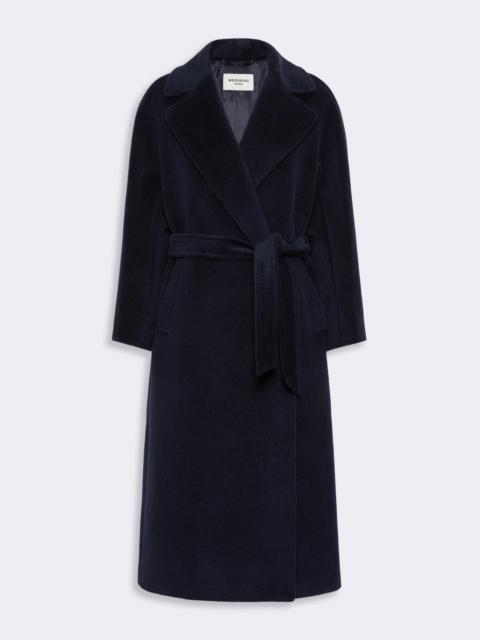 WEEKEND Max Mara TEMPERA Wool and alpaca teddy coat - NAVY