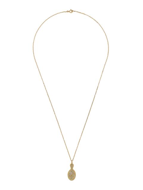 Yvonne Léon 9K and 18K Gold Pretty Mirror Pendant gold