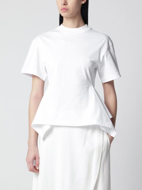 Alaïa Panelled cotton T-shirt in white