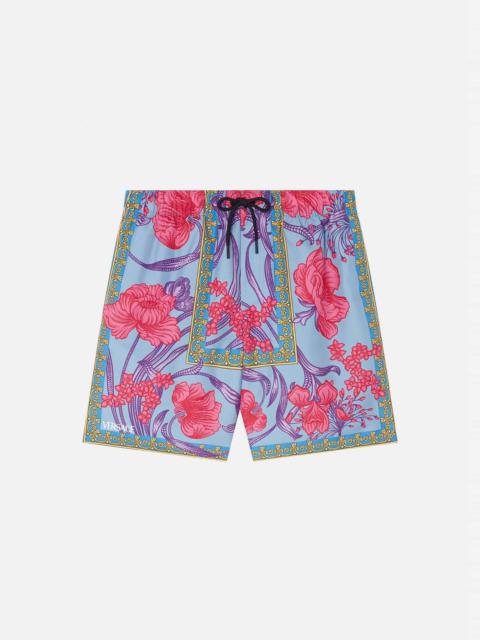 VERSACE Acid Bouquet Mid-length Swim Shorts