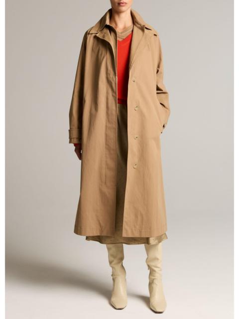 Vince Double-Collar Cotton-Blend Trench Coat