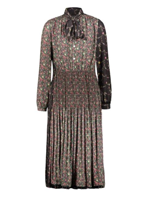 Junya Watanabe printed pleated maxi dress