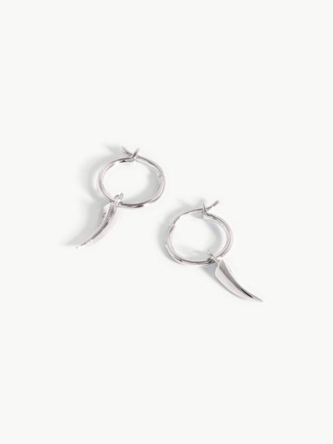 MISSOMA Mini Claw Charm Hoop Earrings