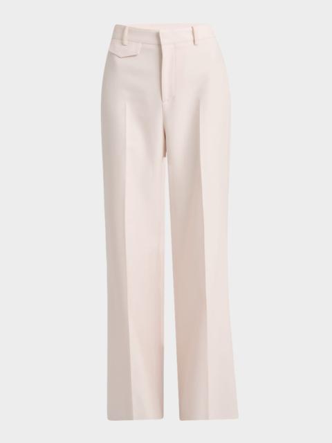 Chloé High-Rise Wide-Leg Suiting Trousers