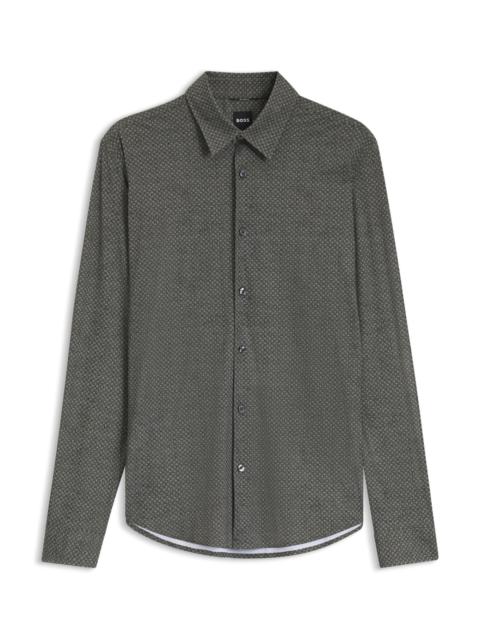 BOSS SLIM-FIT PERFORMANCE SHIRT IN STRETCH JERSEY