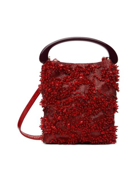 Dries Van Noten Red Micro Leather Bag