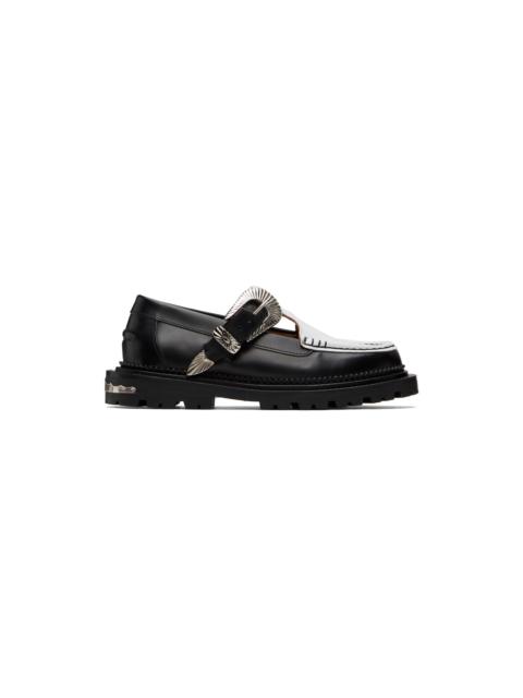 TOGA PULLA Black & White Hardware Loafers