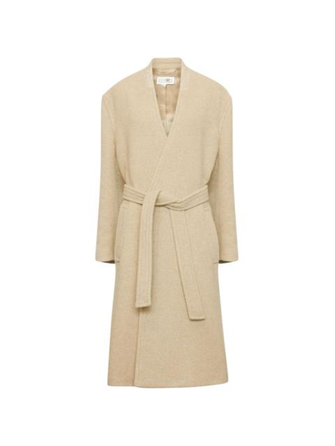 MM6 Maison Margiela oversized pile coat
