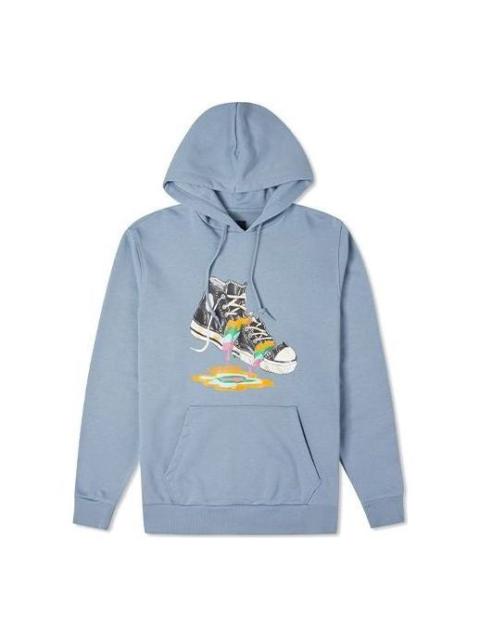 Converse Paint Drip Graphic Pullover Hoodie 'Vintage Blue' 10022937-A03