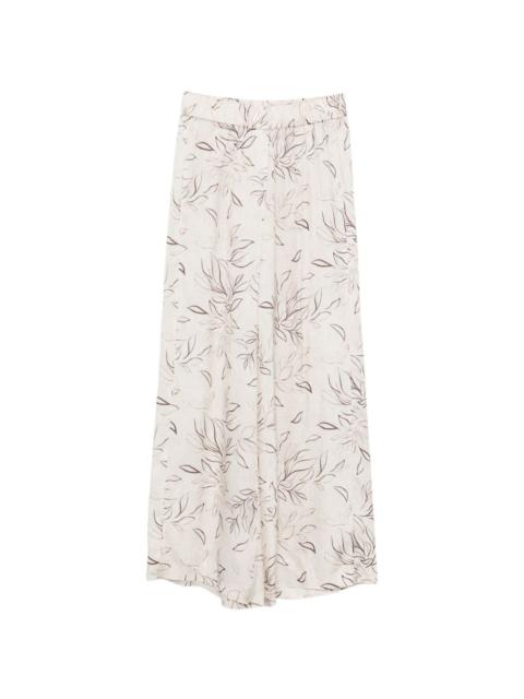 PESERICO floral-print palazzo pants