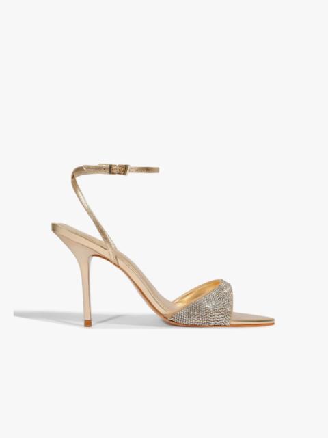 SCHUTZ Elodie Buckle Shine Metallic Sandal