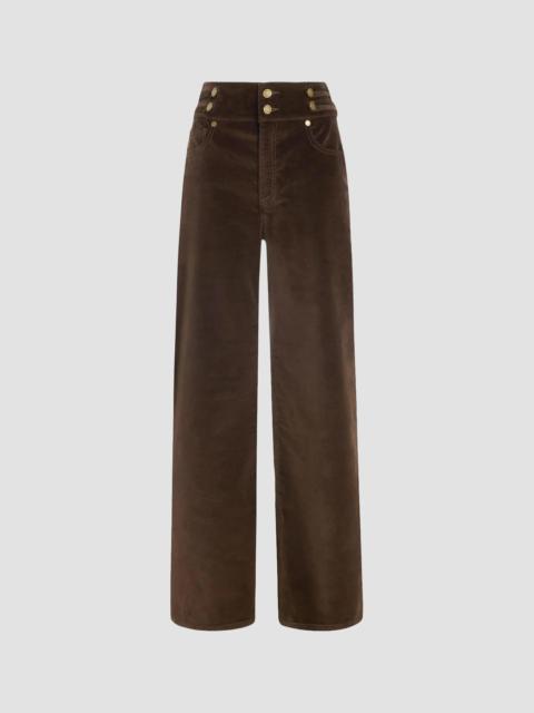 RAMY BROOK Women's Liv Velveteen High-Rise Jeans - Heritage Brown