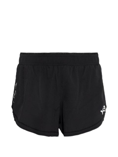 Y-3 logo-detail mini shorts
