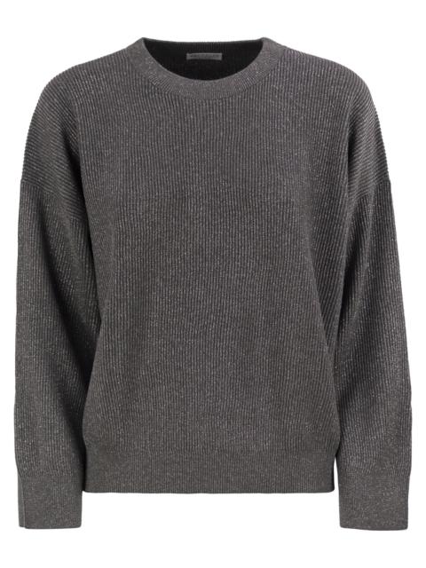 Brunello Cucinelli Brunello Cucinelli Women Cotton And Viscose Rib Sweater
