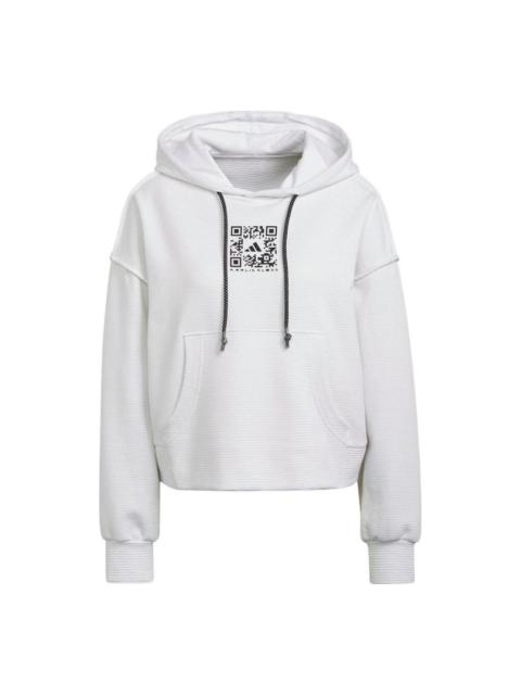 adidas (WMNS) Adidas x Karlie Kloss Hoodie 'White' HB1448